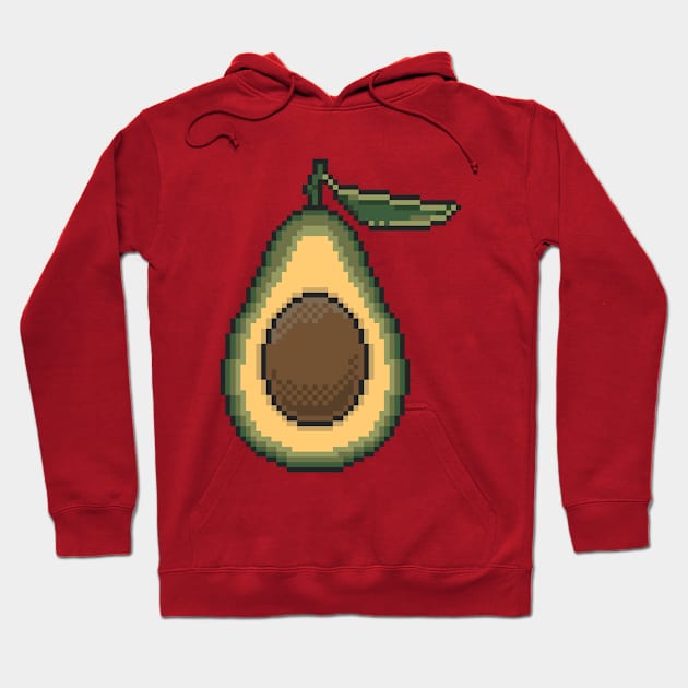 Pixel Avocado Hoodie by Mako Design 